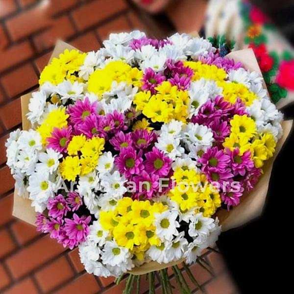  Alanya Blumenbestellung - Mix Krizantem Bouquet