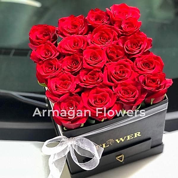  Armağan Çiçekçilik Alanya - Kutuda 21 Güller 