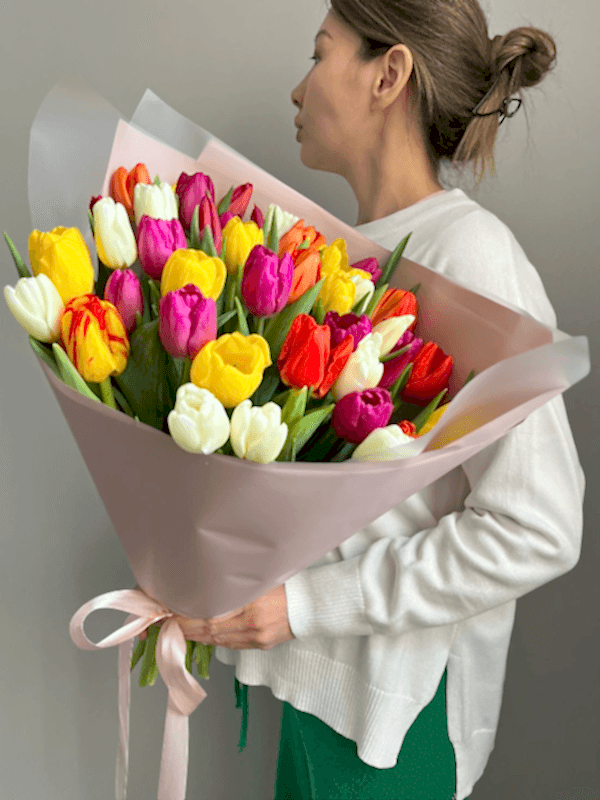  Alanya çiçek gönder - 25 Karma Renk Laleler