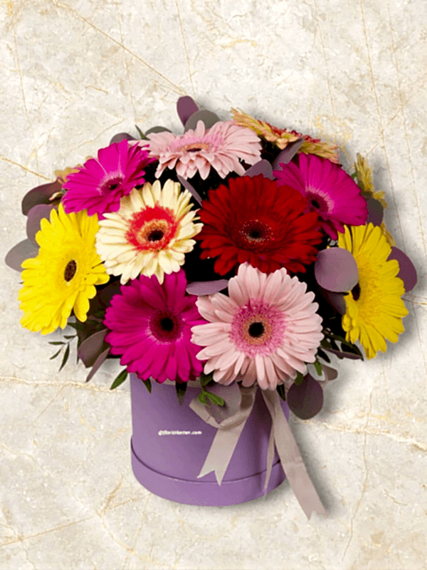  Доставка цветов Алания - Kutuda Gerbera Buketi