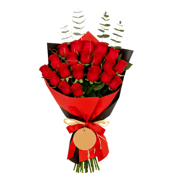  Alanya flower delivery - 21 Red Roses Bouquet 