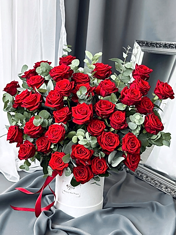  Alanya aynı gün çiçek - Kutuda 35 Gül