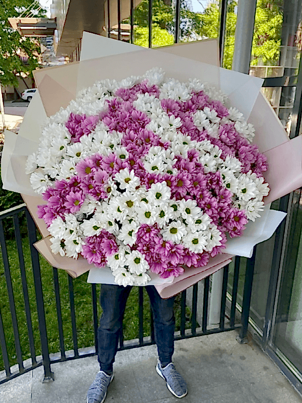  Alanya online çiçek - Rengarenk Büyük Papatya Buketi