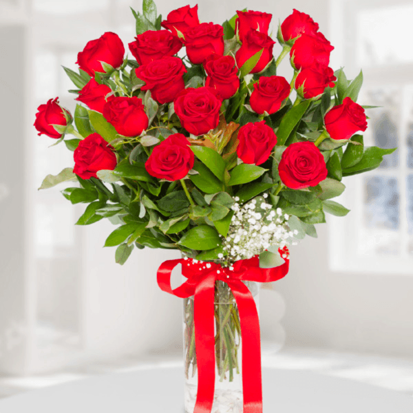 Alanya flowers - in Vase 21 Red Roses