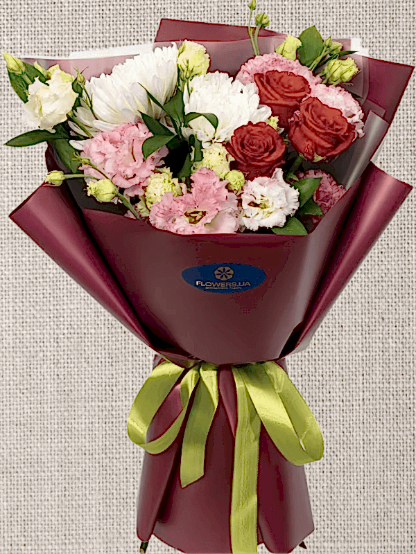  Alanya aynı gün çiçek - Krizantem Gül Lisyantus