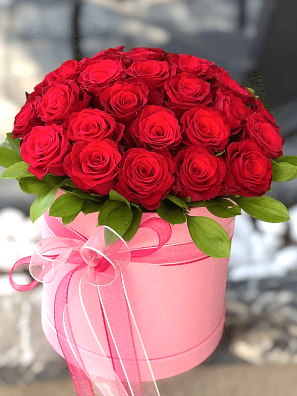 Alanya çiçekçi - Kutuda 25 Kırmızı Güller
