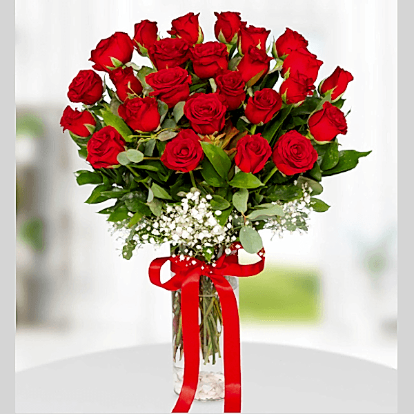  Alanya çiçek gönder - Vazoda 25 Güller Kampanya