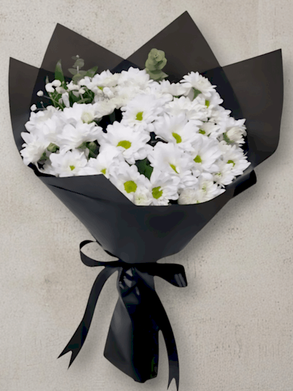 Alanya çiçekçi - Beyaz Papatya Demeti