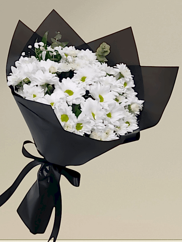 Alanya çiçekçi - Beyaz Papatya Demeti