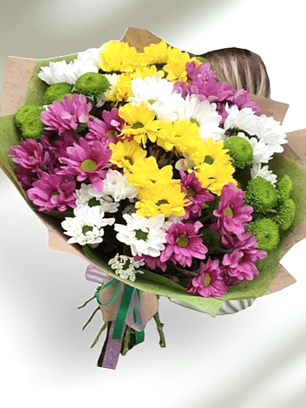 Alanya çiçekçi - Karma Papatya Buketi