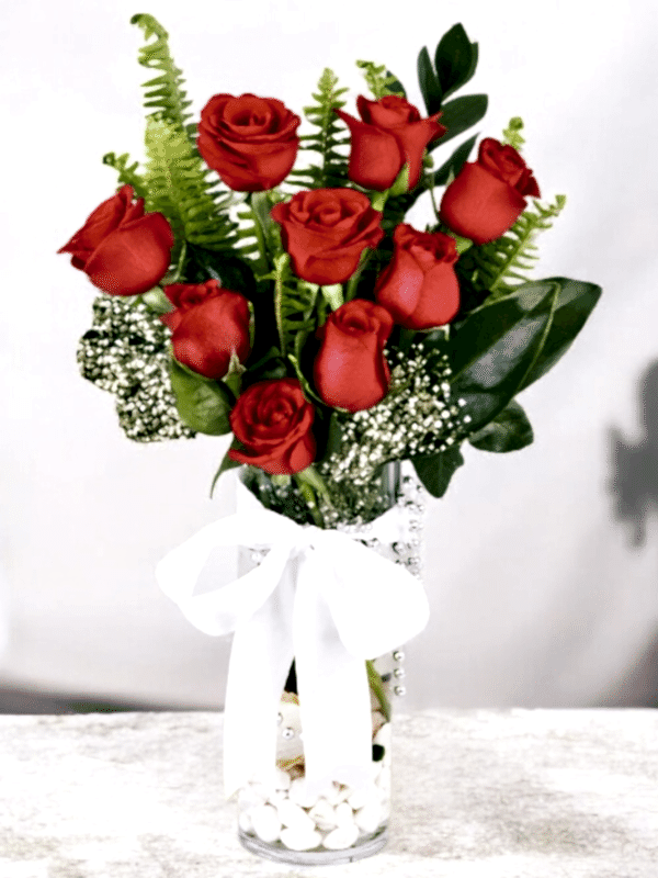  Alanya çiçek gönder - Vazada 9 Güller