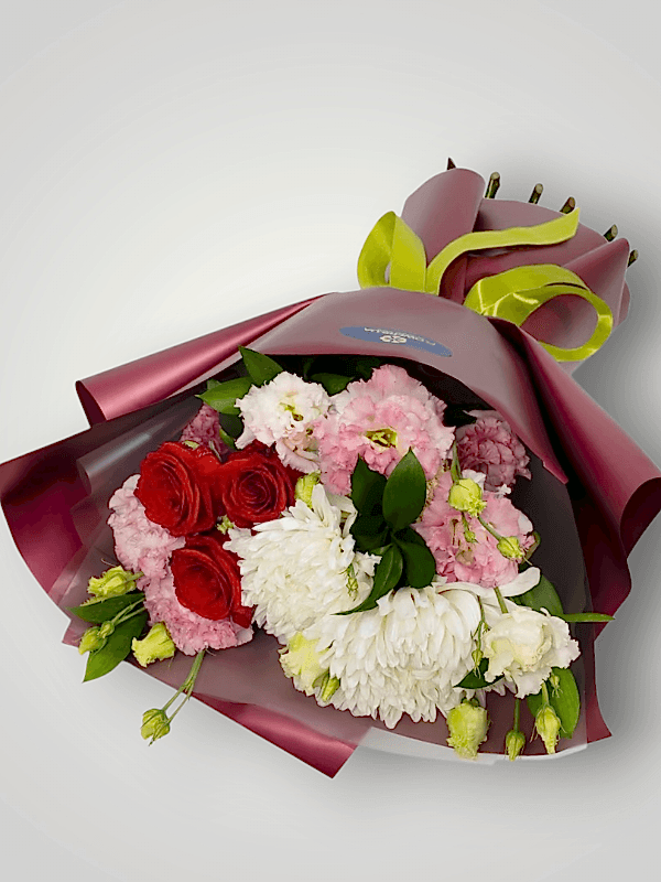 Alanya çiçekçi - Krizantem Gül Lisyantus