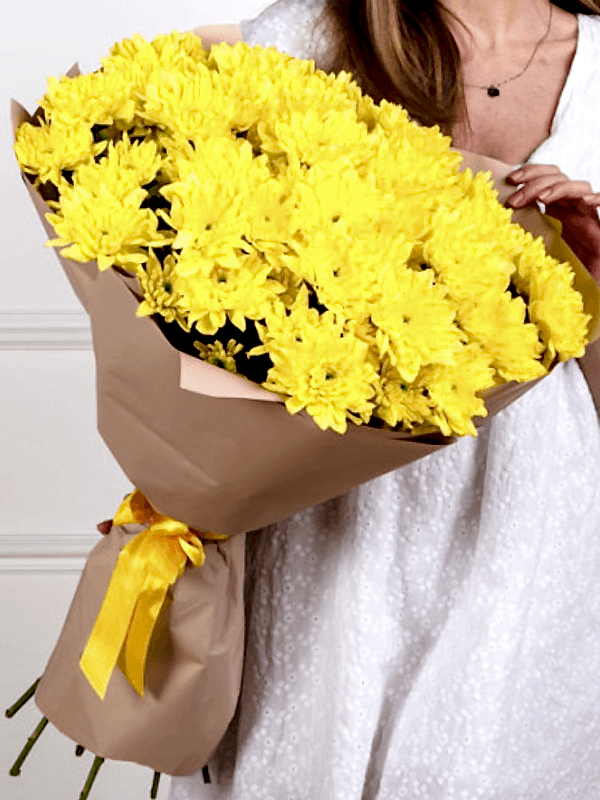  Alanya aynı gün çiçek - Sarı Kasımpatı Buketi