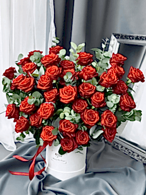  Alanya aynı gün çiçek - Kutuda 35 Gül