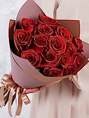  Alanya çiçek gönder - 15 Kırmızı gül Buketi