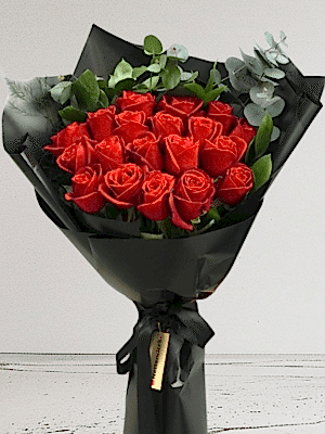 Alanya çiçekçi - 19 Kırmızı Gül Buketi