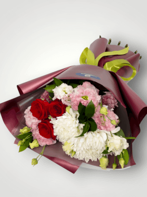 Alanya çiçekçi - Krizantem Gül Lisyantus