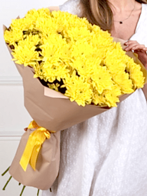  Alanya aynı gün çiçek - Sarı Kasımpatı Buketi